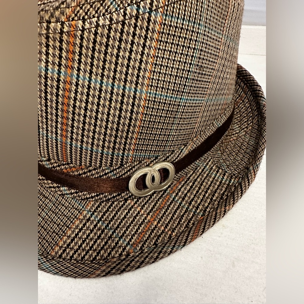 Plaid Fedora Hat D&Y